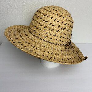 Peter Grimm Sun Hat  Straw Raffia  Brim Floppy